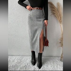 NWT SHEIN High Waist Split Thigh Skirt